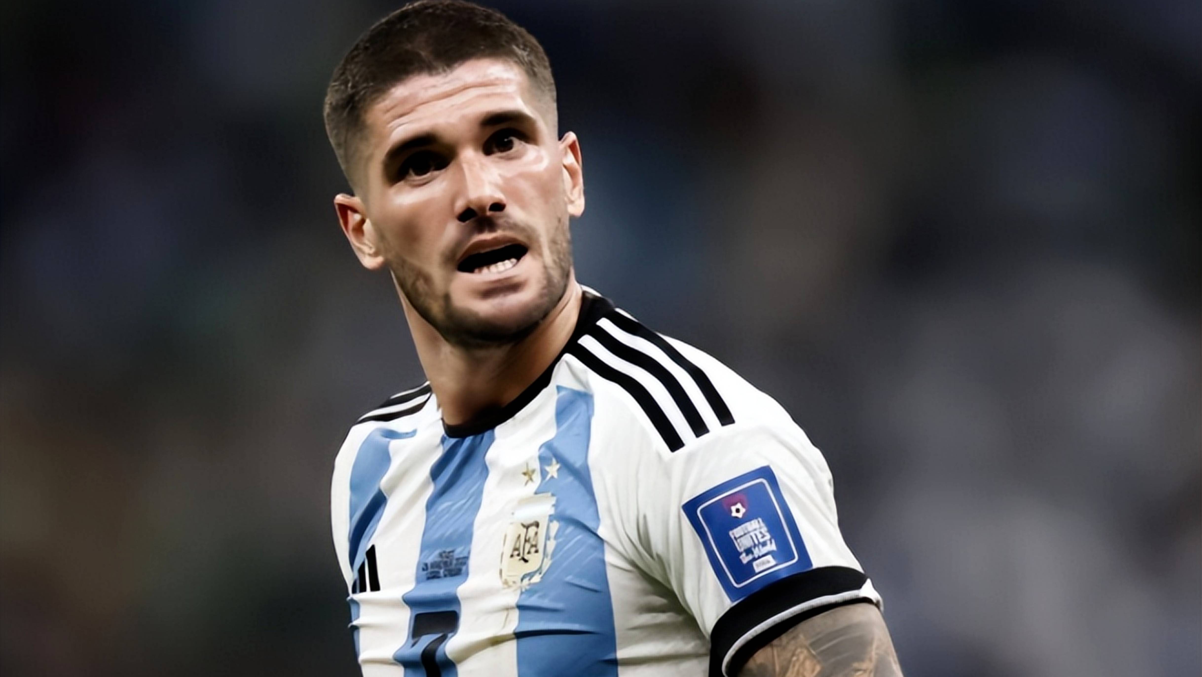 阿根廷球员在比赛中展现意志