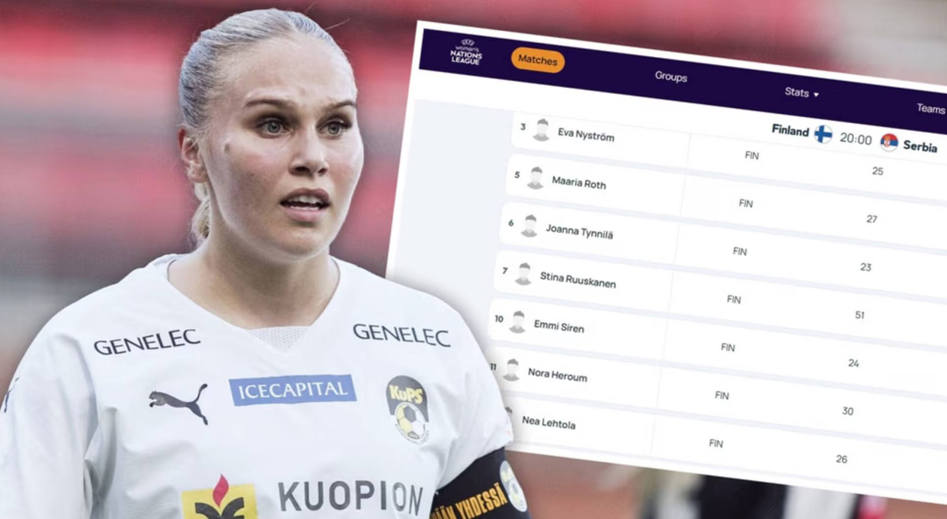 关于芬兰女足英勇表现，赛场留下笑容的信息