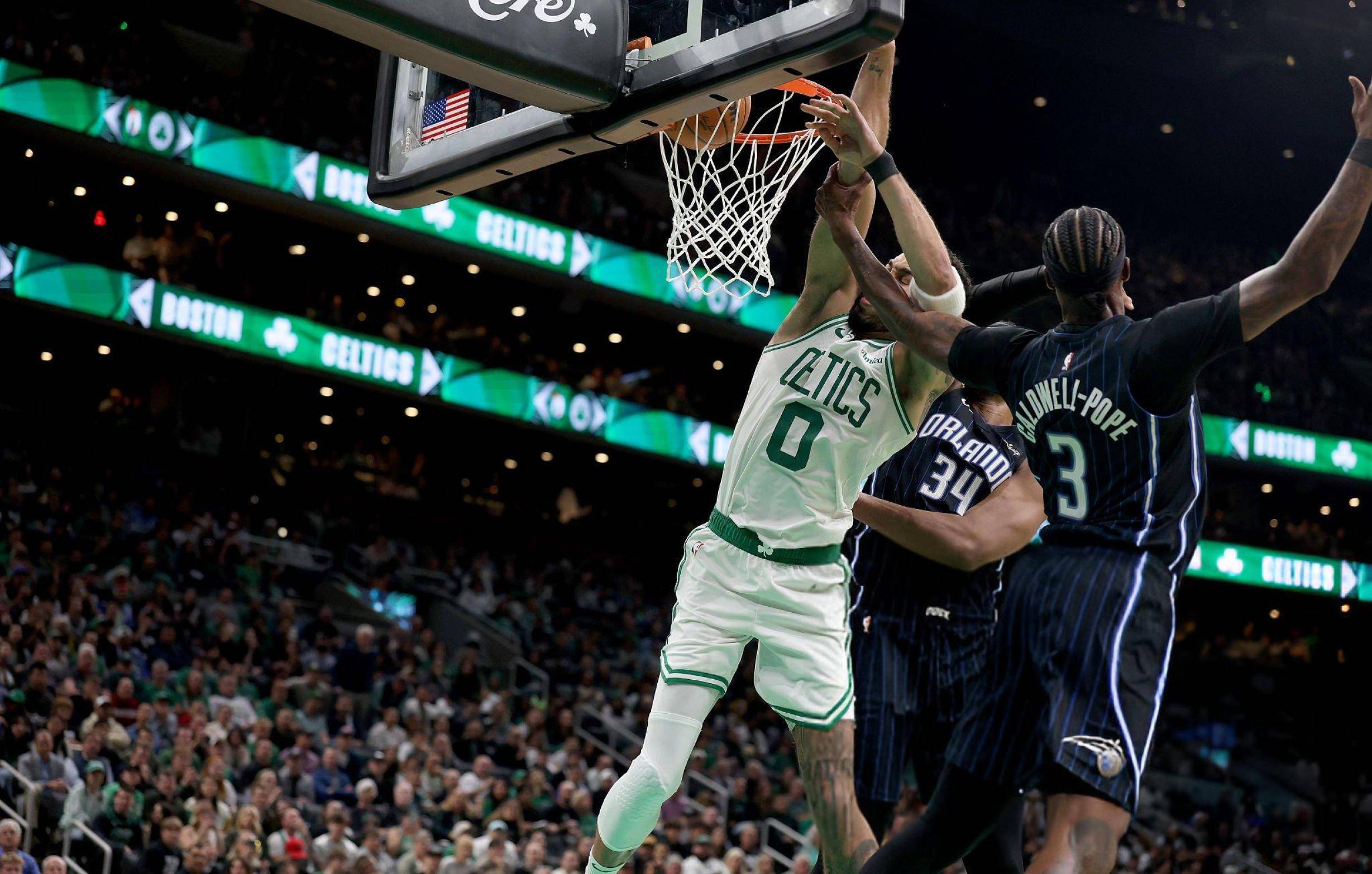 凯尔特人擒魔术，塔图姆享受得分盛宴的简单介绍